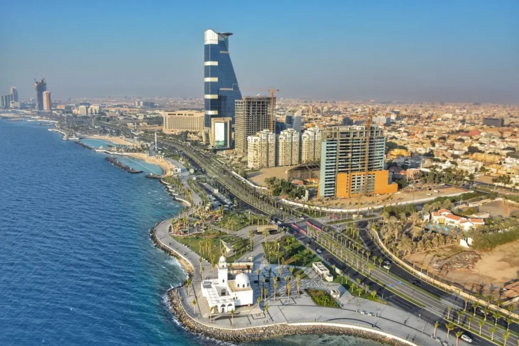 Jeddah waterfront — gateway city for Umrah pilgrims
